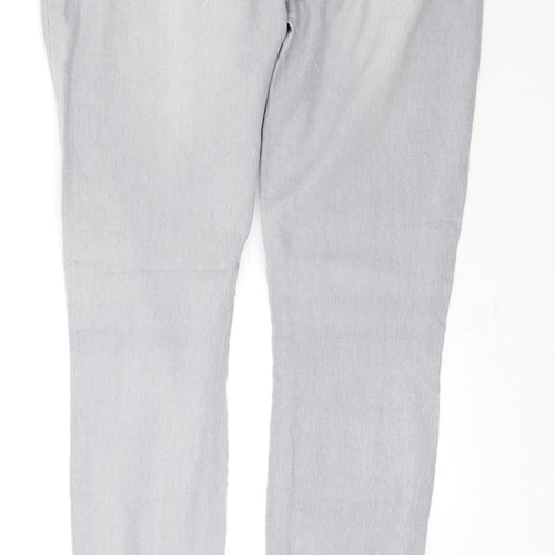 Denim & Co. Womens Grey   Skinny Jeans Size 12 L31 in