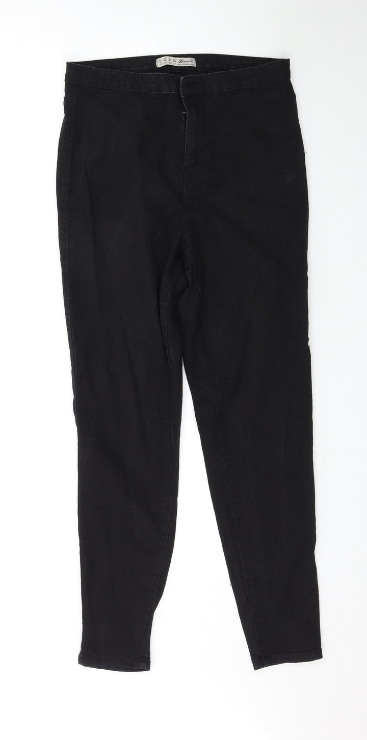 Denim & Co. Womens Black   Skinny Jeans Size 12 L29 in