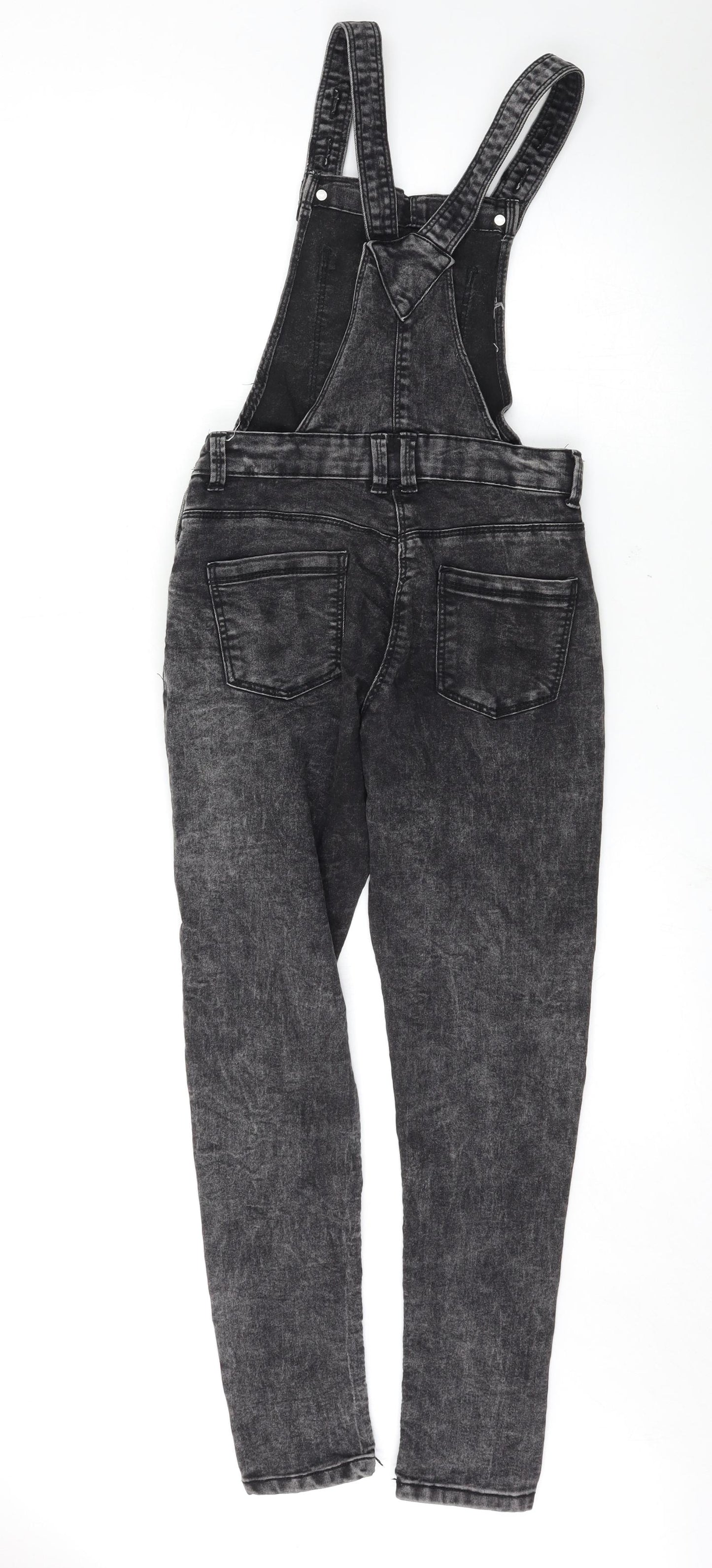 Matalan Girls Black   Dungaree One-Piece Size 10 Years