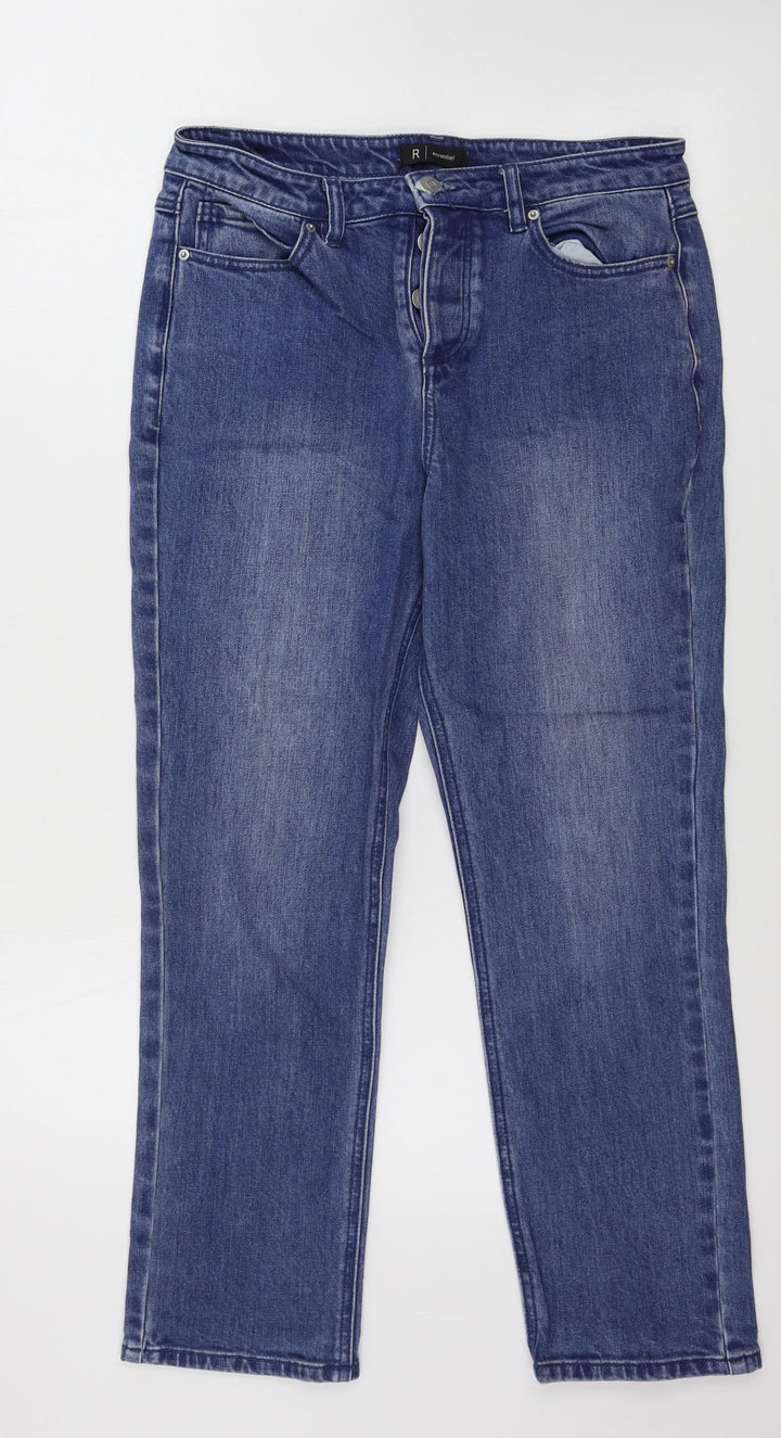 r design Womens Blue Skinny Jeans Size 10 L25 in