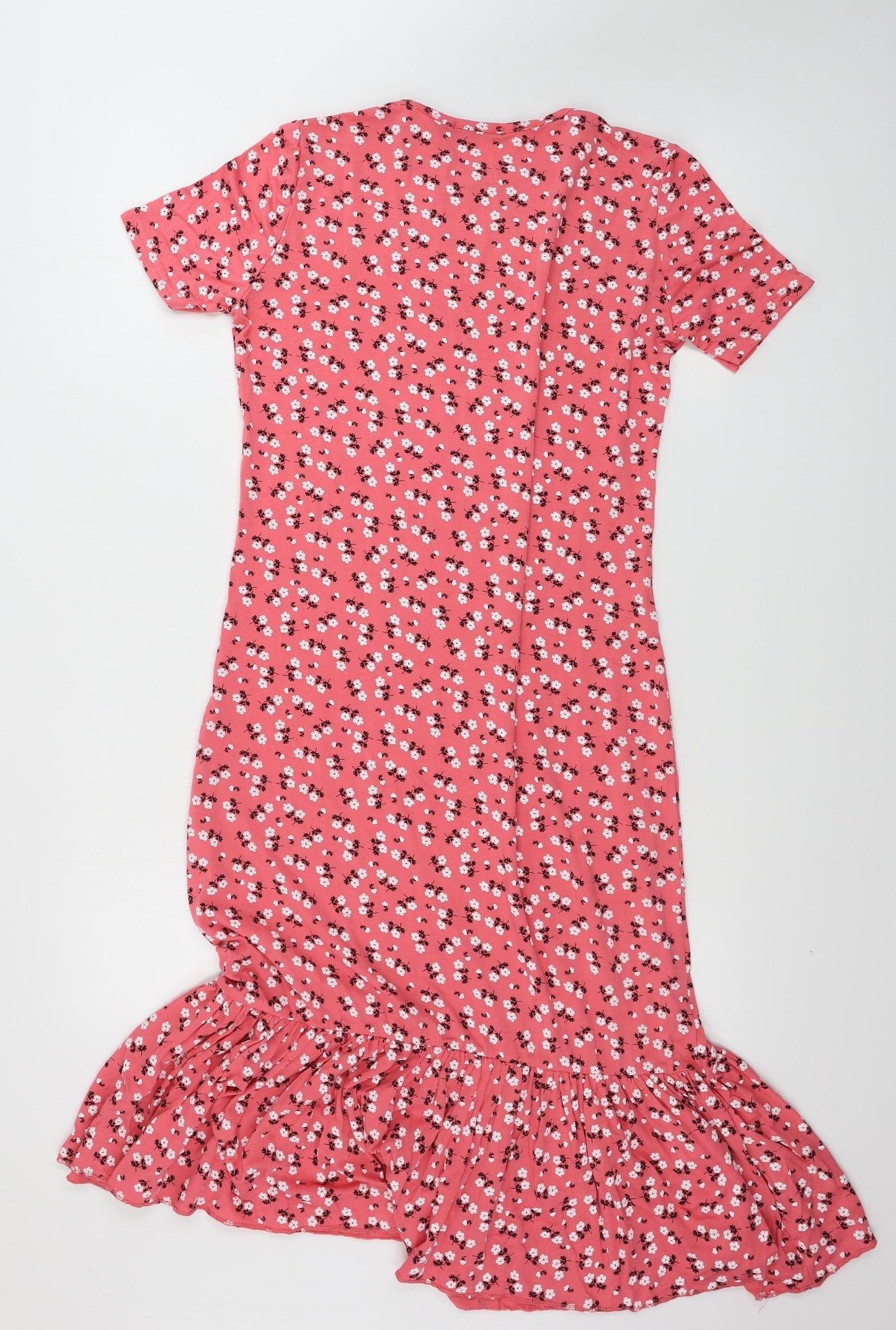 Boohoo  Womens Pink Floral  Bodycon  Size 10