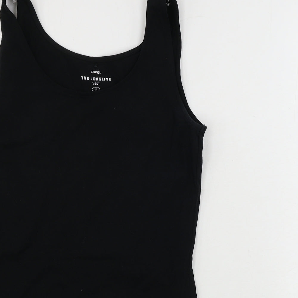 George  Womens Black   Basic Tank Size 10
