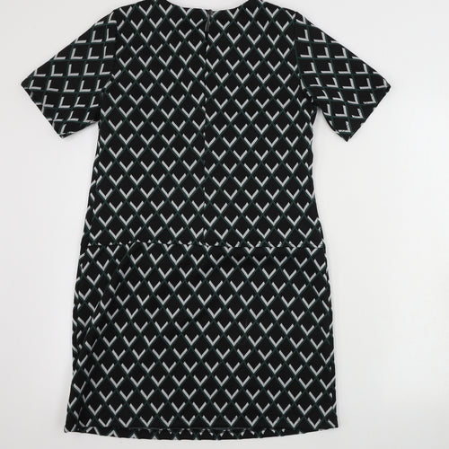 Dorothy Perkins  Womens Black Geometric  Bodycon  Size 8