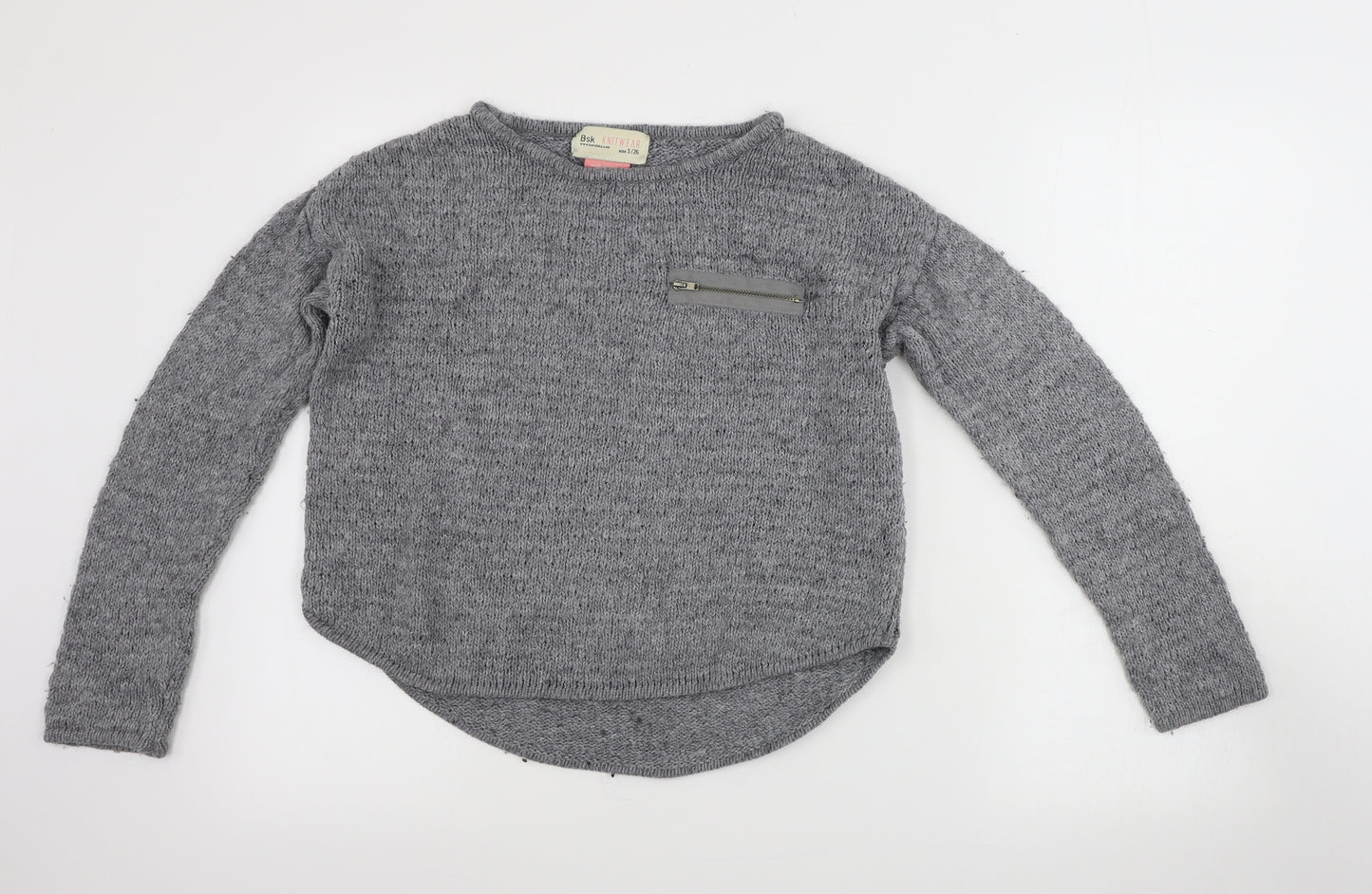 BSK  Womens Grey   Pullover Jumper Size S