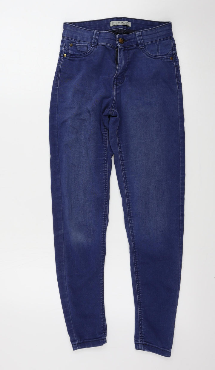 denim co Womens Blue Skinny Jeans Size 6 L25 in
