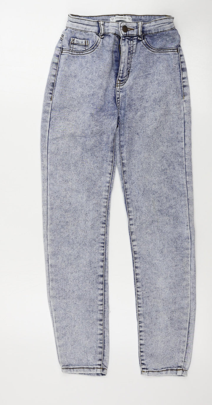 Pull&Bear Womens Blue Skinny Jeans Size 24 in L23 in
