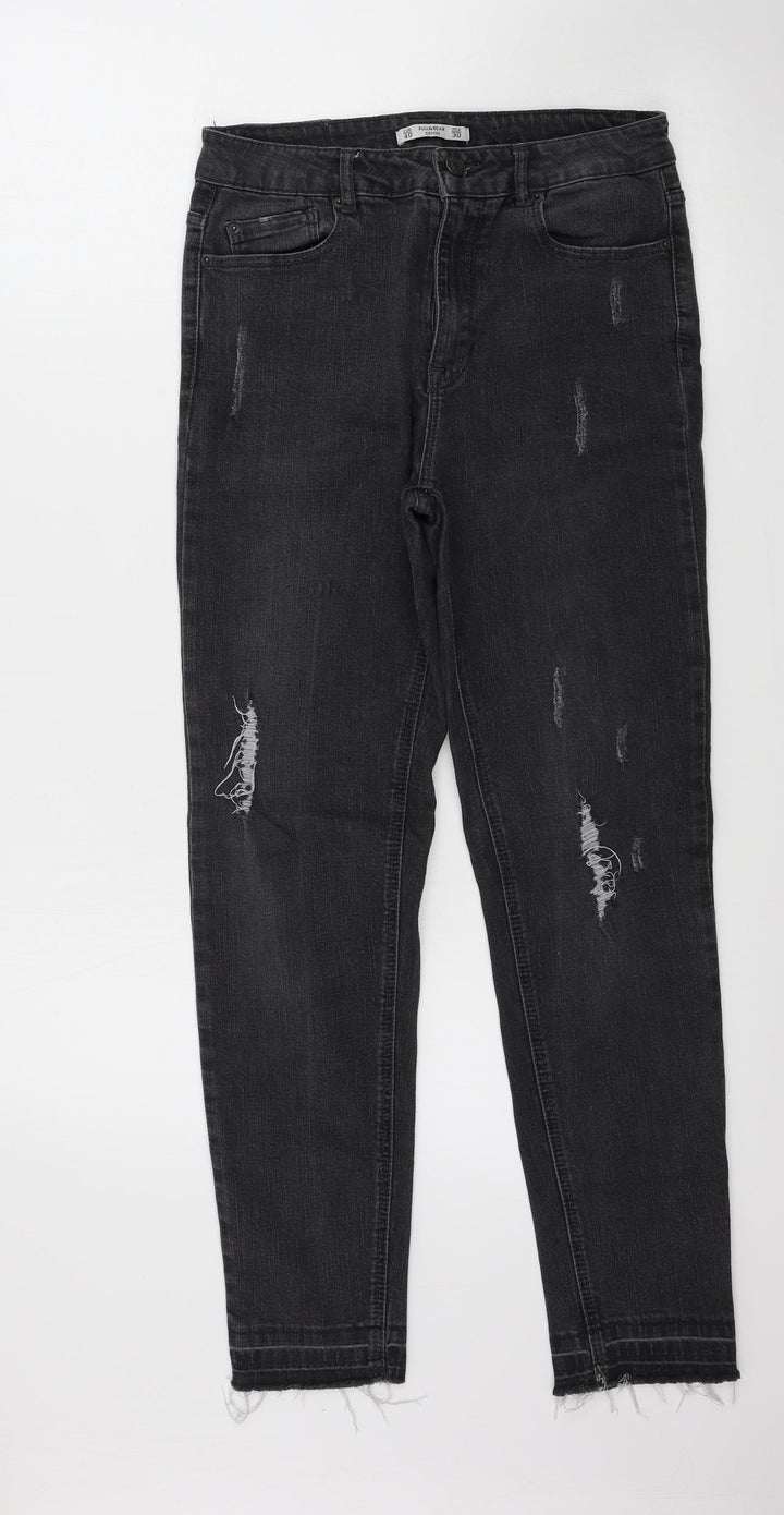 Pull&Bear Womens Grey   Skinny Jeans Size 28 in L24 in