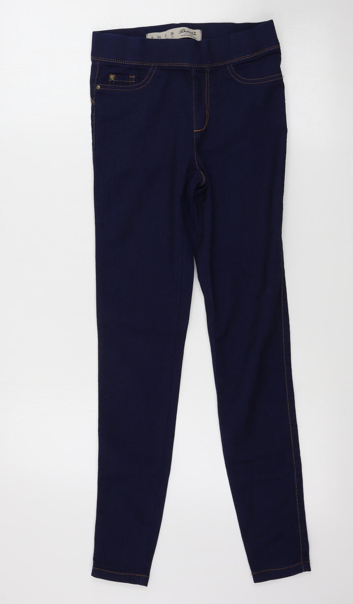denim co Womens Blue Jegging Jeans Size 6 L24 in