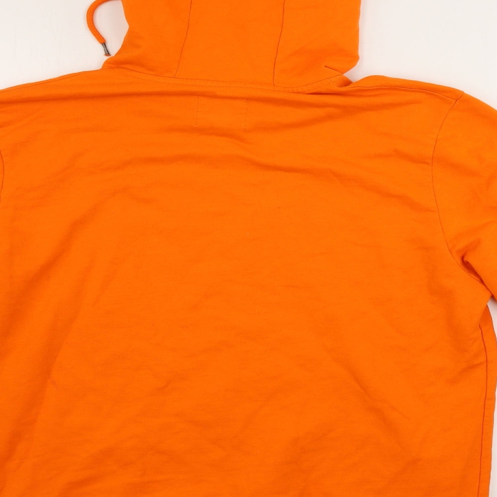 Cedar Wood State Mens Orange   Pullover Hoodie Size M