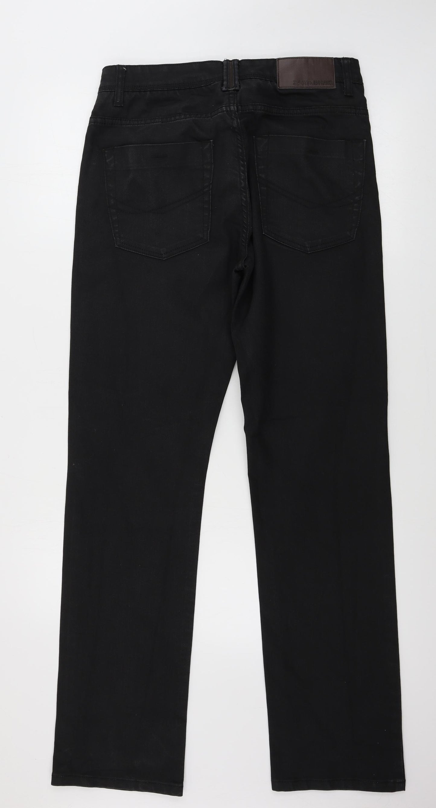 Jeff Banks  Mens Black   Straight Jeans Size 32 L31 in