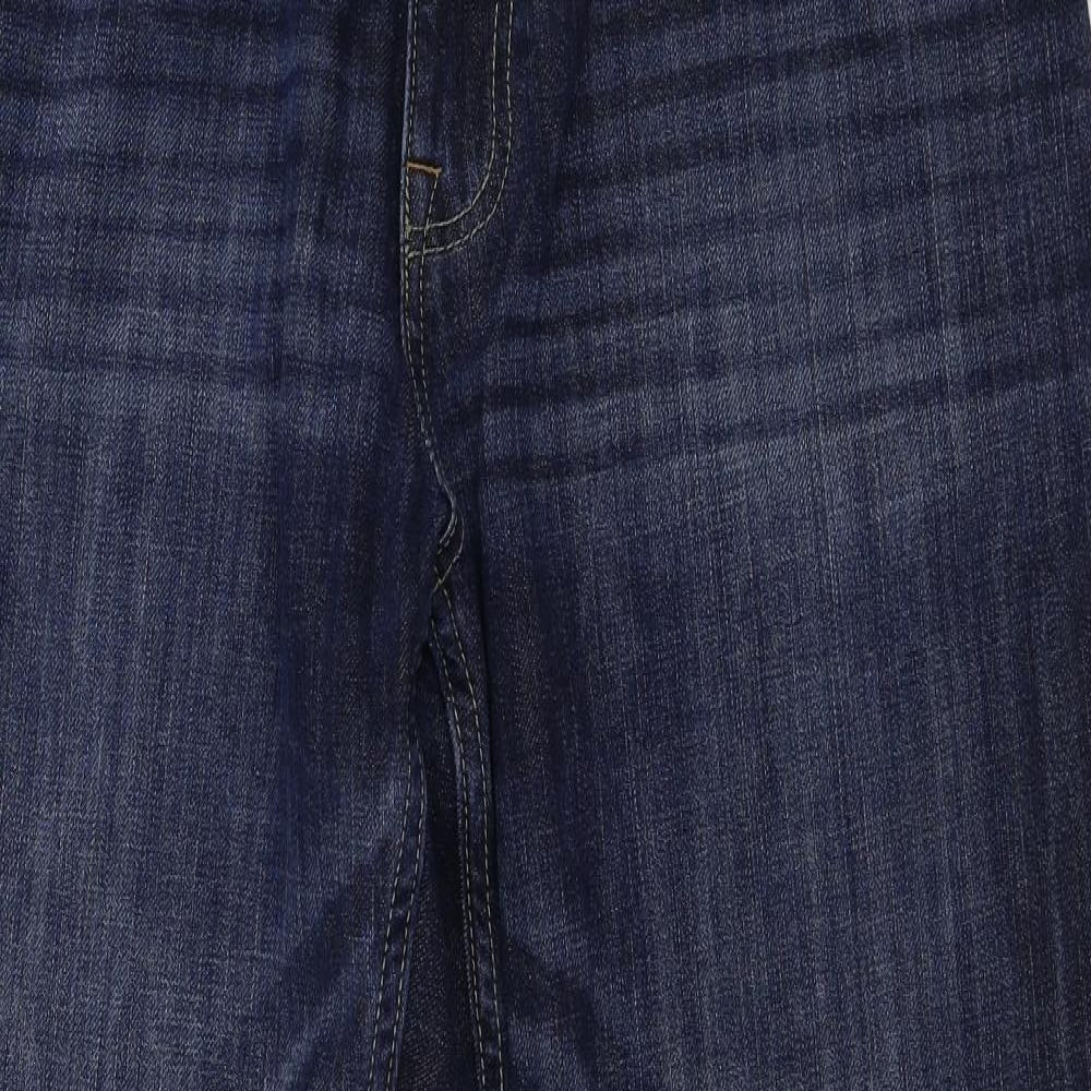 NEXT  Mens Blue Houndstooth  Straight Jeans Size 36 in L28 in