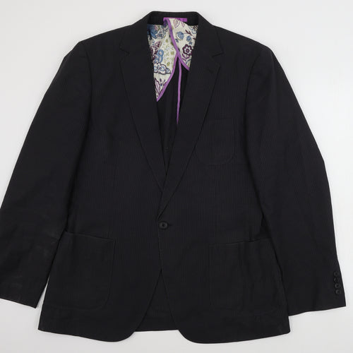 NEXT  Mens Grey Striped  Jacket Blazer Size 42