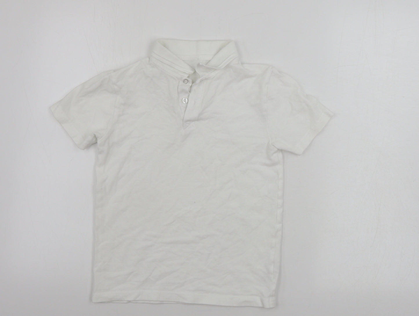 Nutmeg  Boys White   Basic Polo Size 9-10 Years