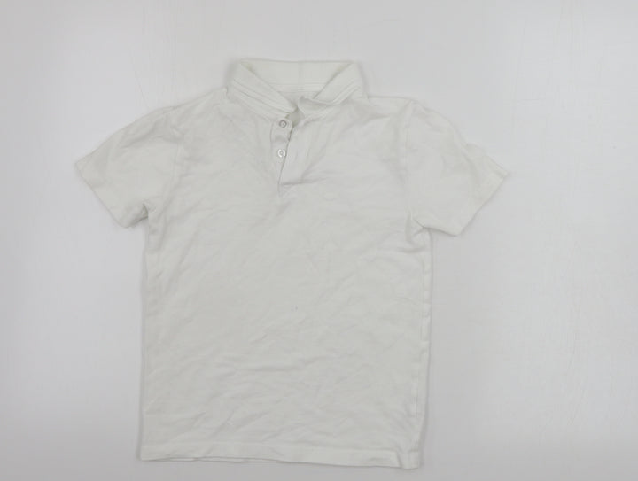 Nutmeg  Boys White   Basic Polo Size 9-10 Years