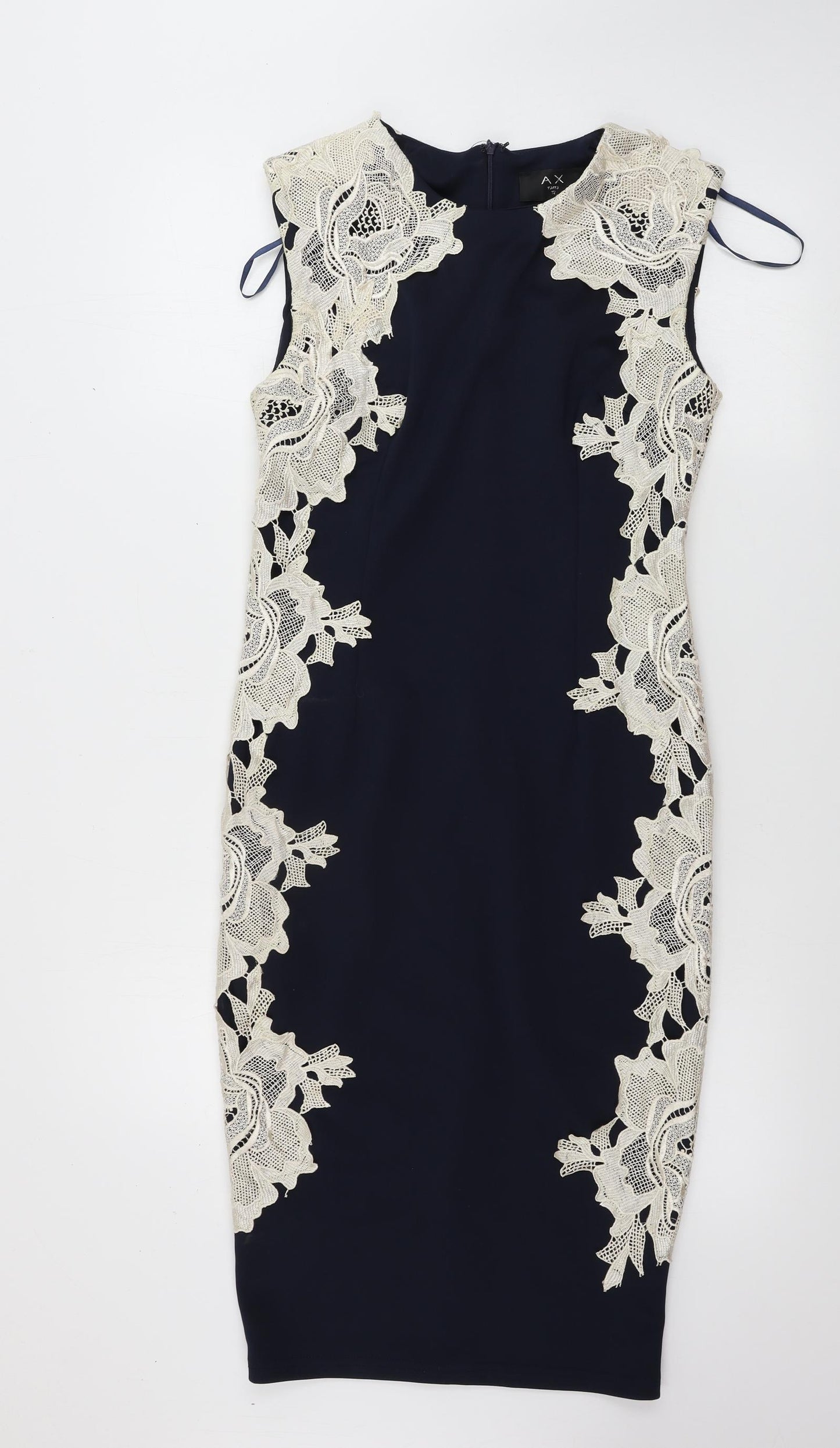 AX Paris  Womens Blue Floral  Bodycon  Size 12