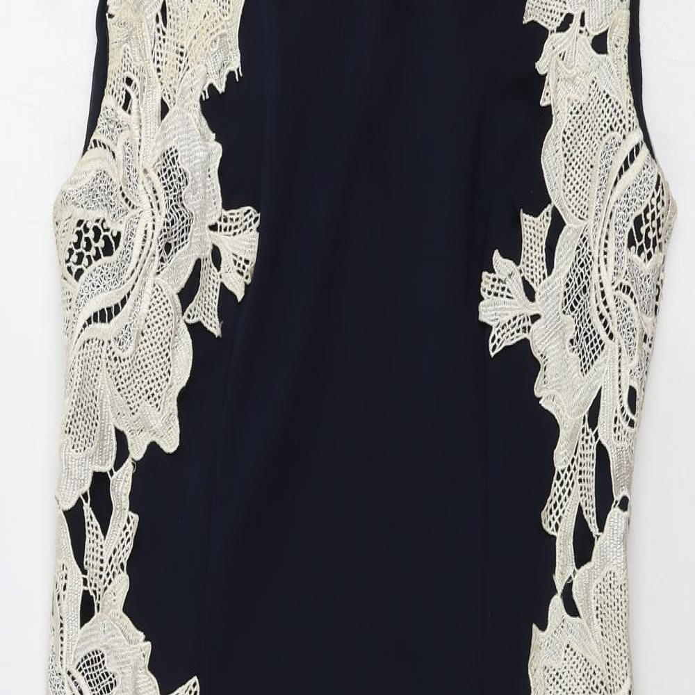 AX Paris  Womens Blue Floral  Bodycon  Size 12