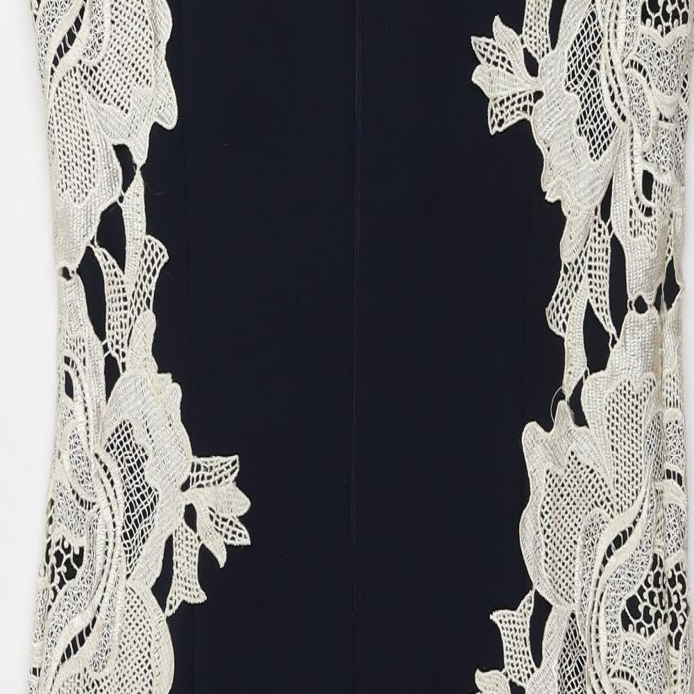 AX Paris  Womens Blue Floral  Bodycon  Size 12