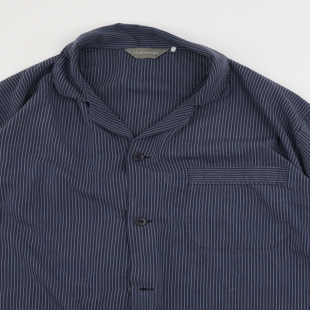 Debenhams  Mens Blue Striped   Button-Up Size L