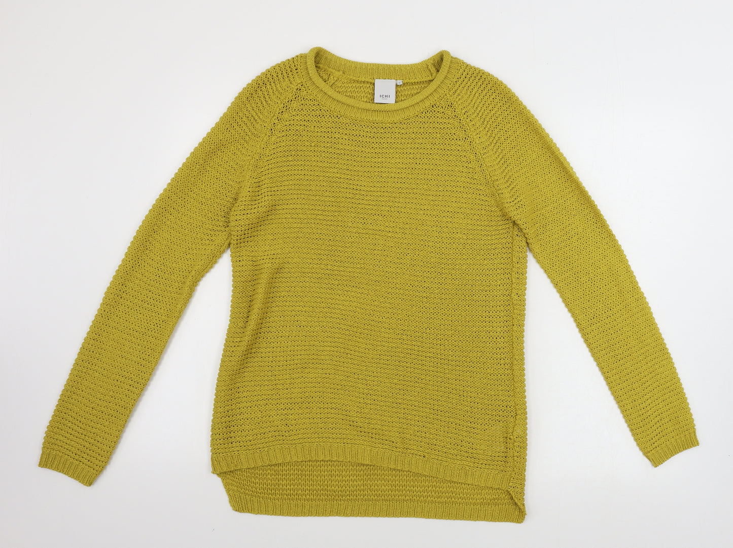 ICHI Womens Yellow   Pullover Jumper Size S