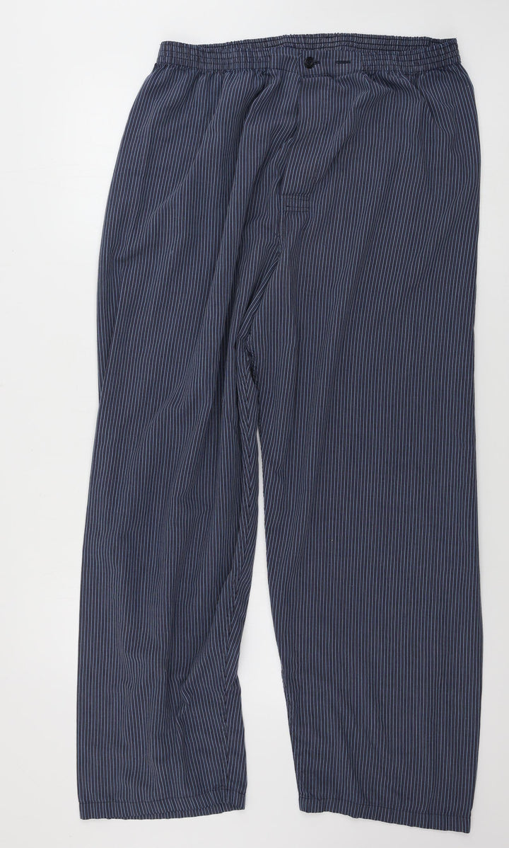 Debenhams Mens Grey Striped Trousers Size L L28 in