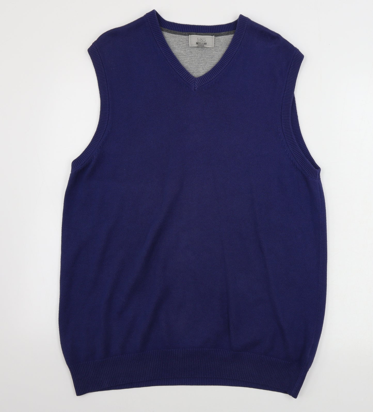 Marks and Spencer  Mens Blue   Vest Jumper Size M