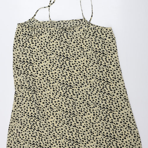 in bellezza Womens Beige Animal Print  Basic Blouse Size 20