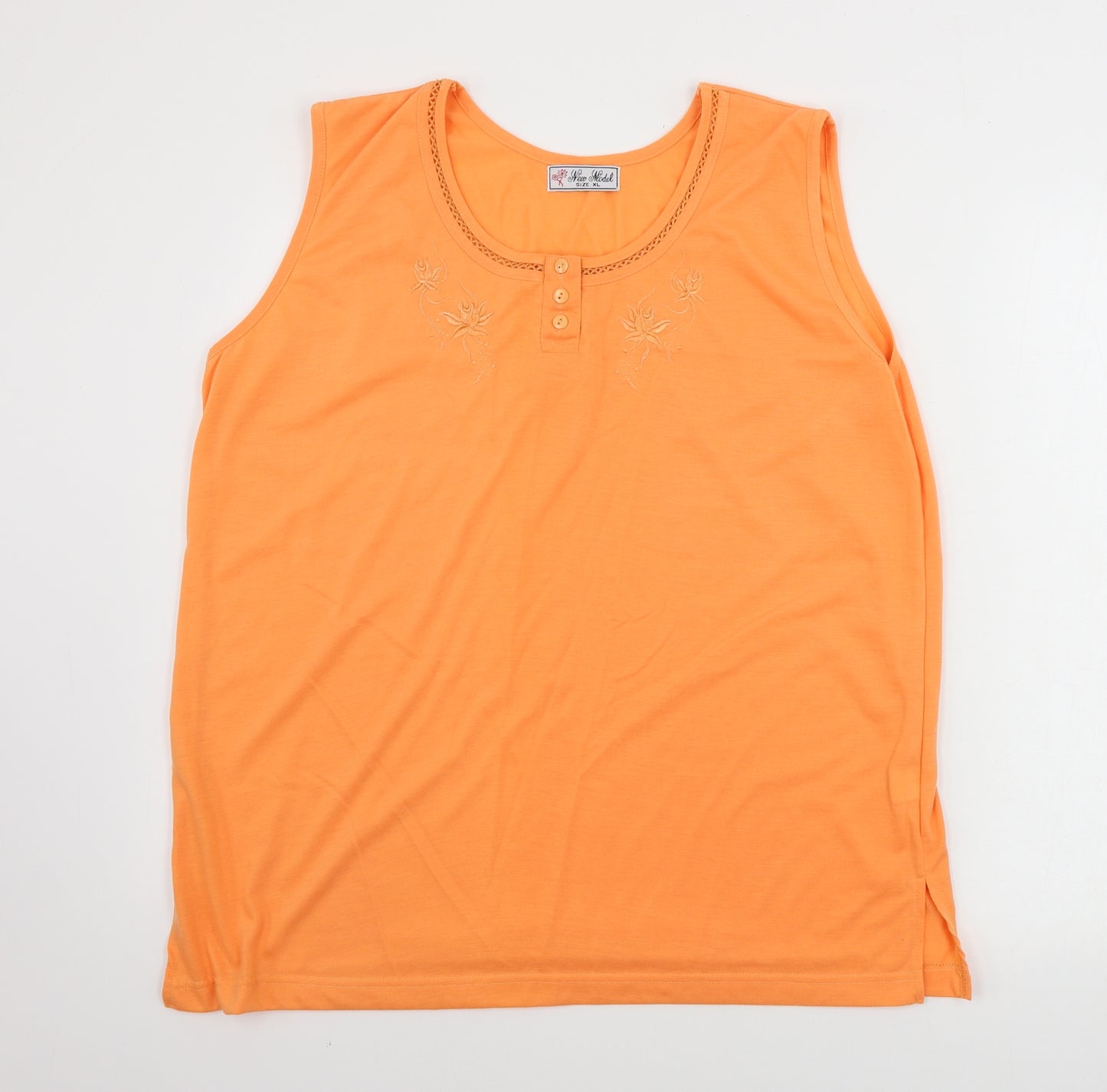 new model  Womens Orange   Basic Tank Size XL