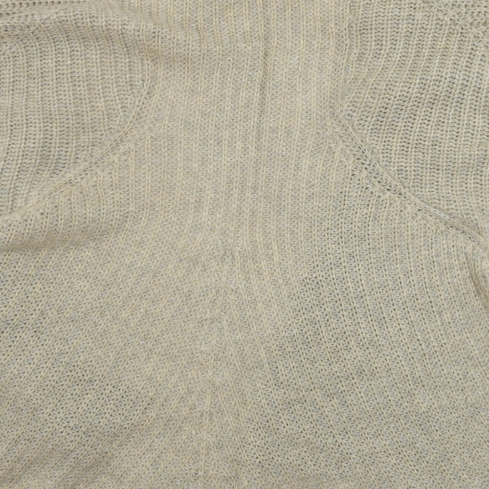 Saint Tropez  Womens Beige   Cardigan Jumper Size L