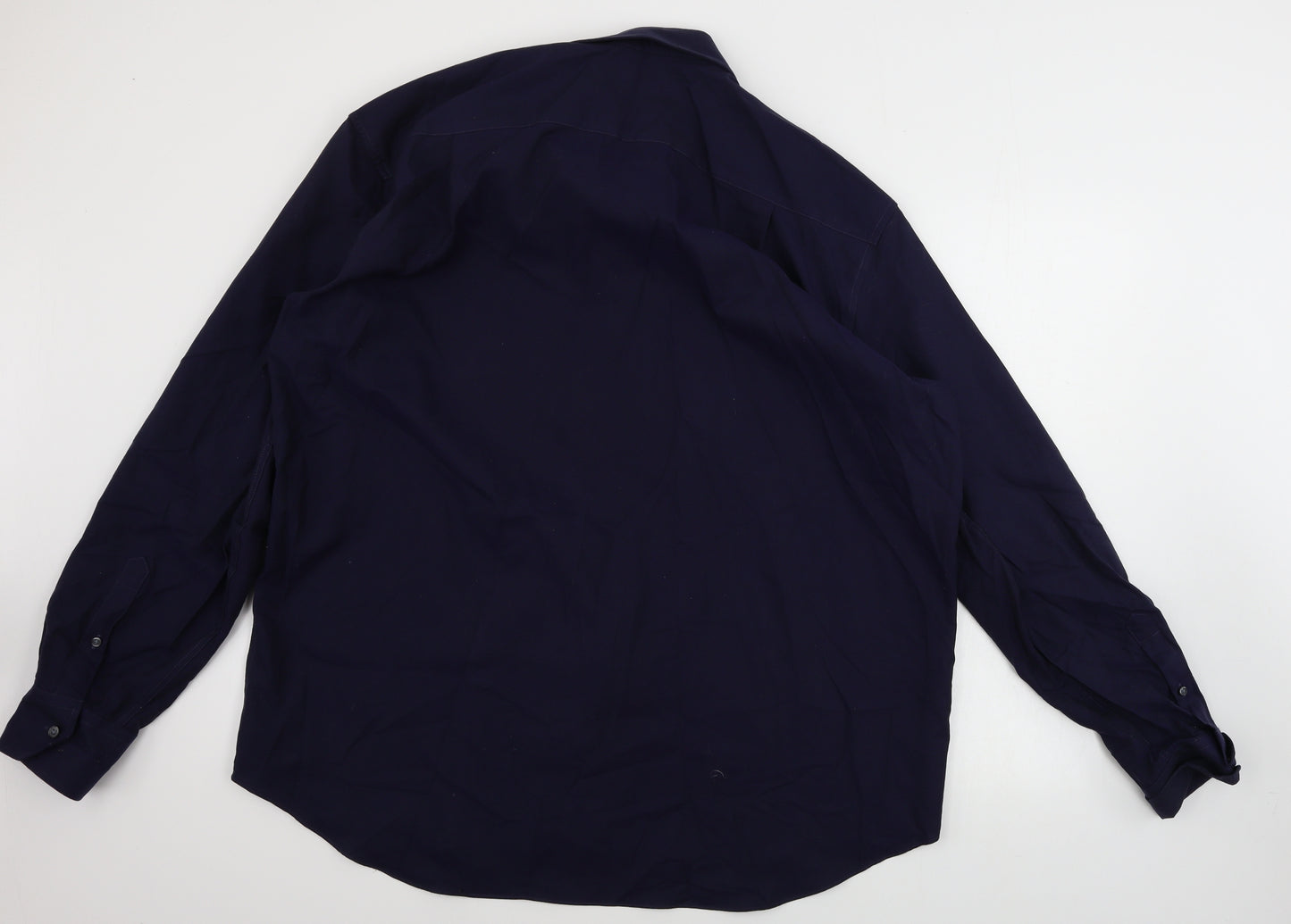 Marks and Spencer  Mens Blue    Button-Up Size 16