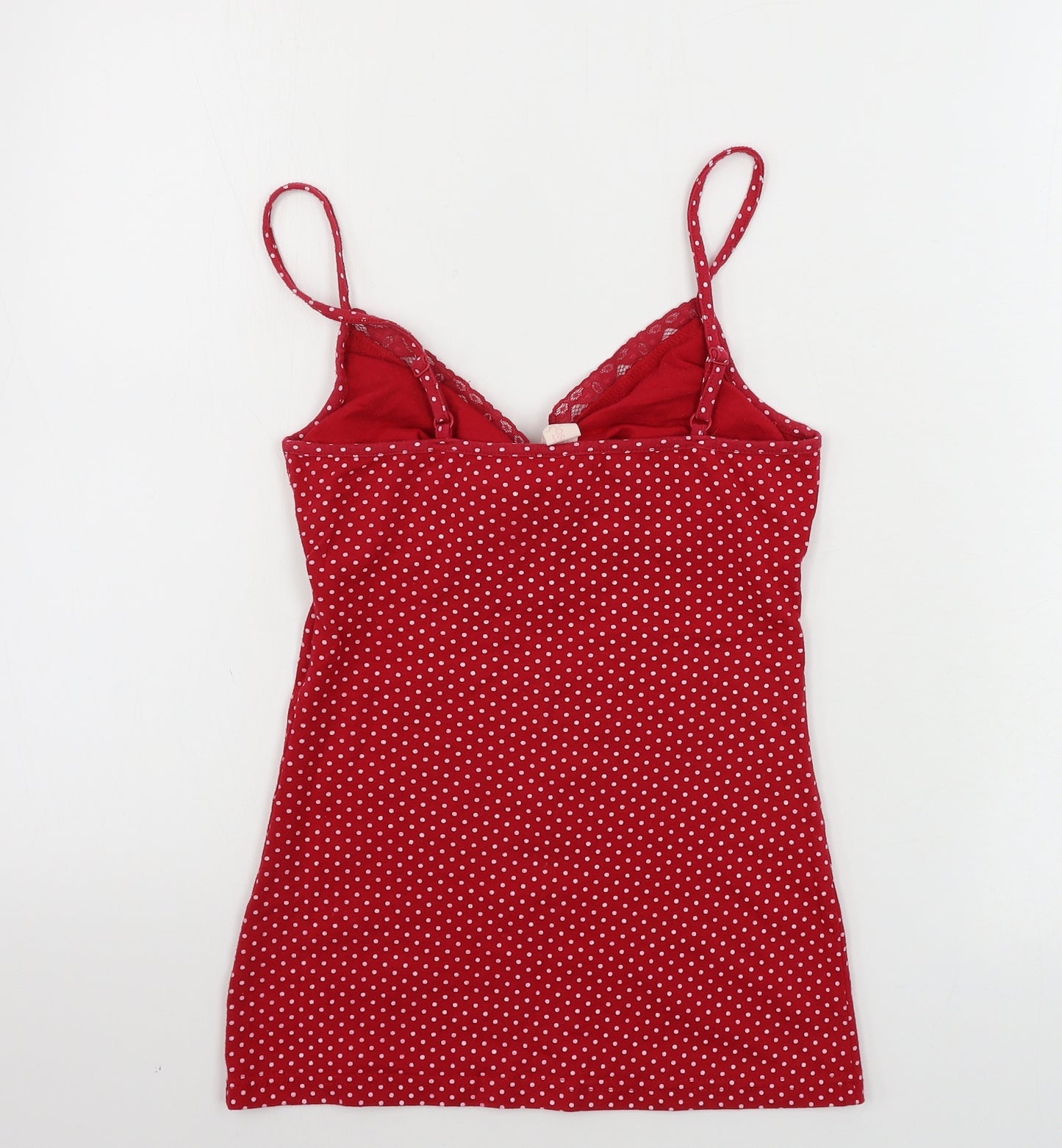 EVIE       Womens Pink Polka Dot  Basic Tank Size 6