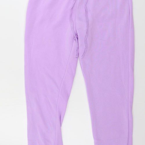 Preworn  Womens Purple   Sweatpants Trousers Size M L25 in