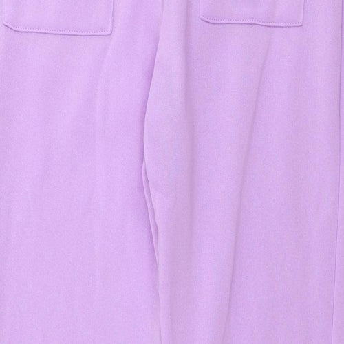 Preworn  Womens Purple   Sweatpants Trousers Size M L25 in