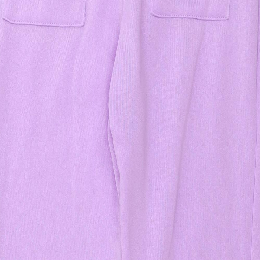 Preworn  Womens Purple   Sweatpants Trousers Size M L25 in