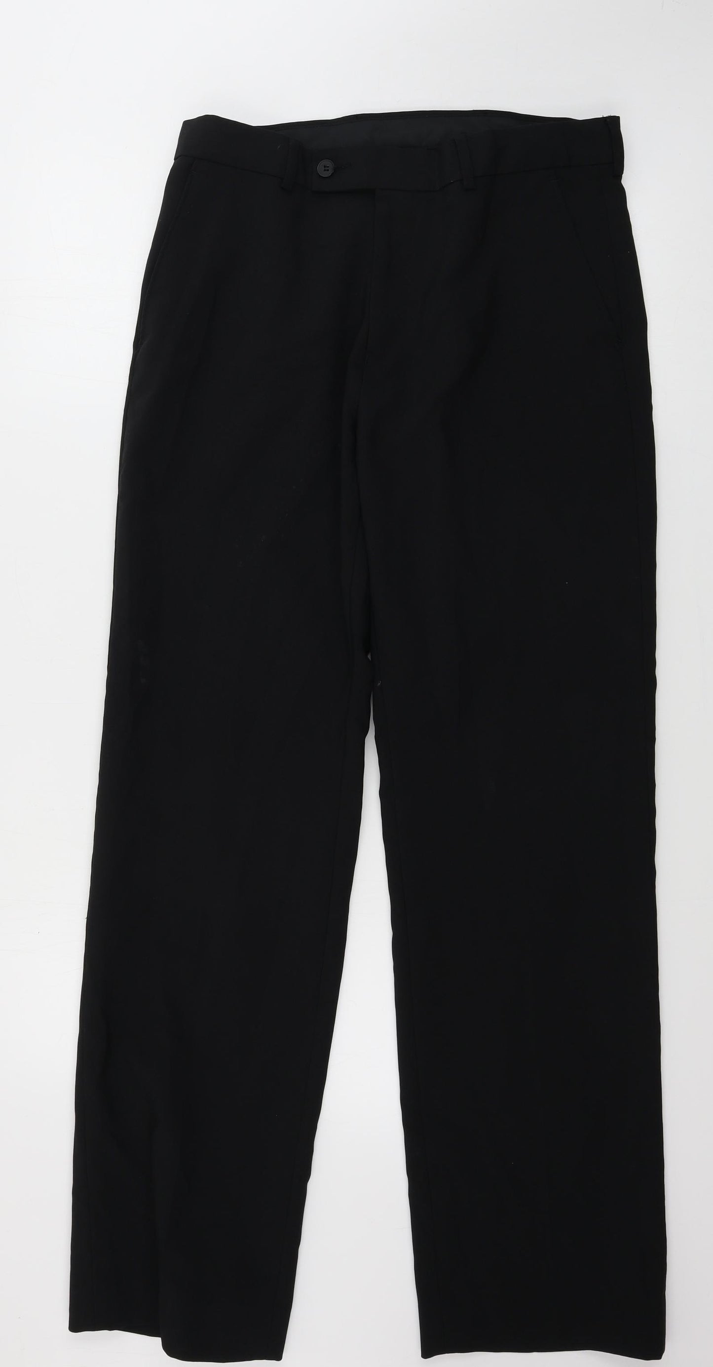 George  Mens Black   Trousers  Size 30 in L31 in