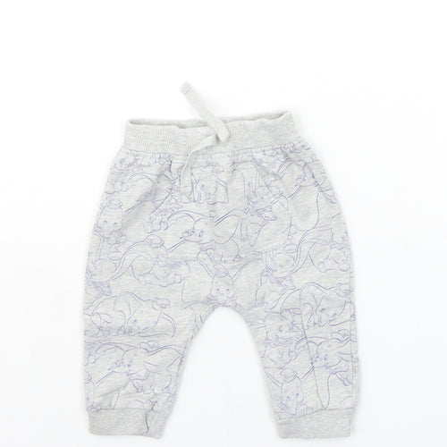 George Baby Grey Geometric  Jogger Trousers Size 3-6 Months
