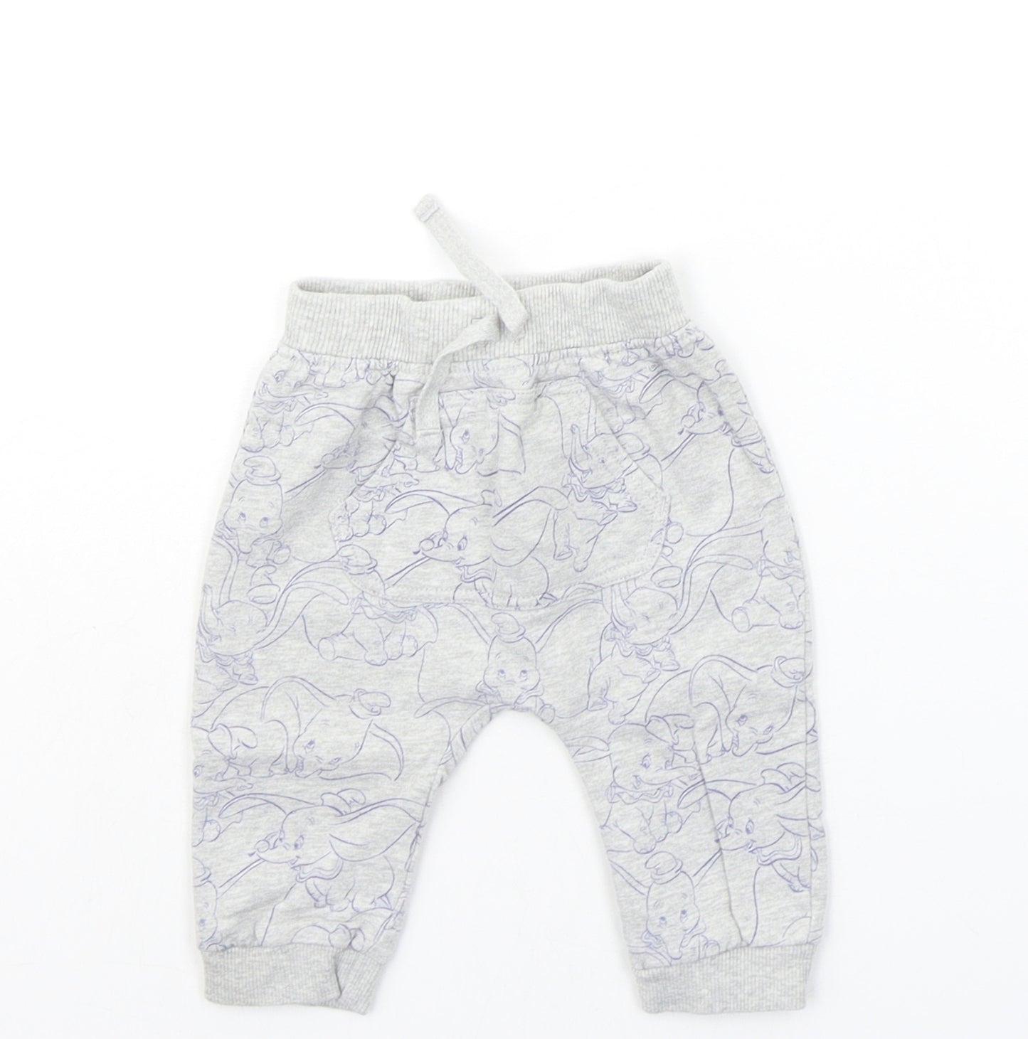 George Baby Grey Geometric  Jogger Trousers Size 3-6 Months