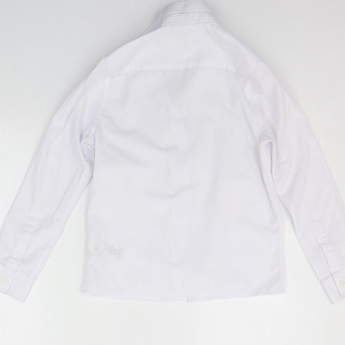 Marks and Spencer Girls White   Basic Button-Up Size 10-11 Years