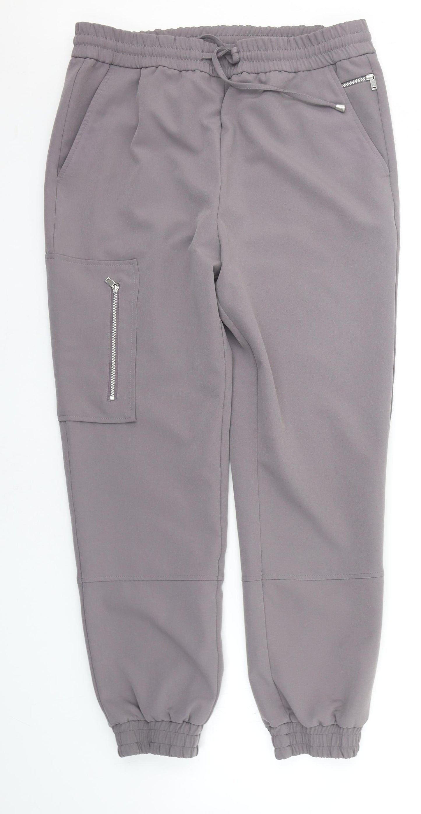 NEXT Womens Grey   Jogger Trousers Size 14 L26 in