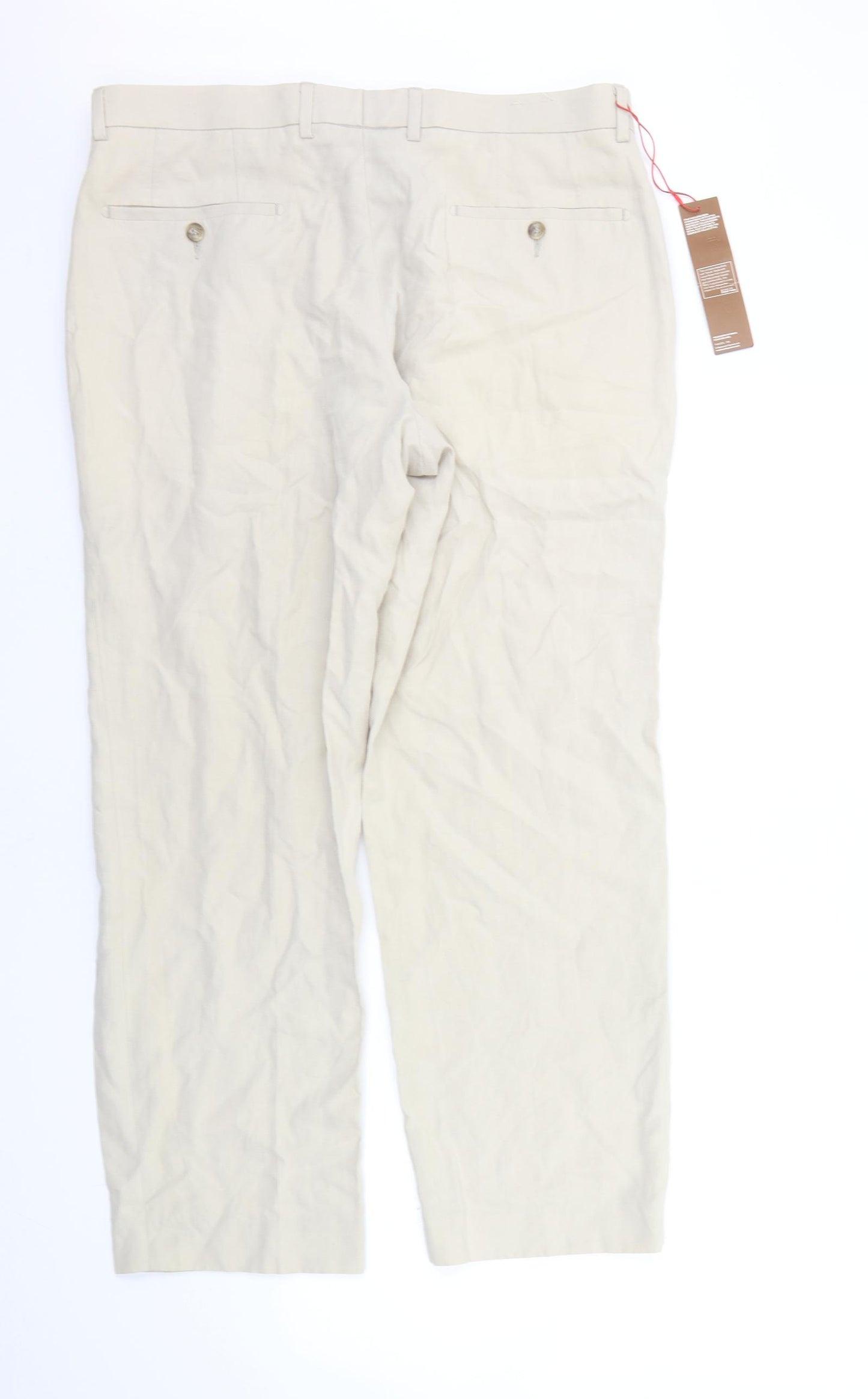 Marks and Spencer Mens Beige   Trousers  Size 36 in L29 in
