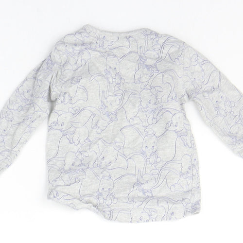 George Baby Grey Geometric  Basic T-Shirt Size 3-6 Months  - ELEPHANT