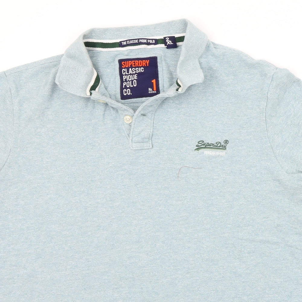 Superdry Mens Green    Polo Size 2XL