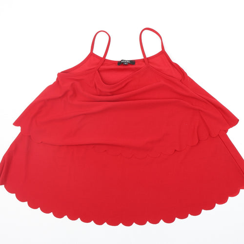 Simply Be Womens Red   Basic Tank Size 12