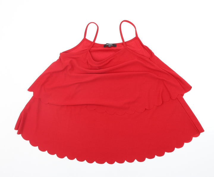Simply Be Womens Red   Basic Tank Size 12