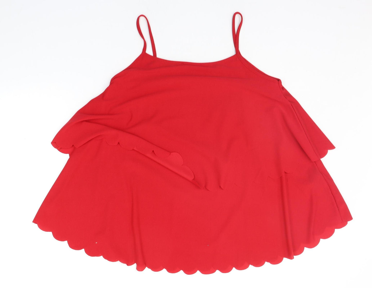 Simply Be Womens Red   Basic Tank Size 12