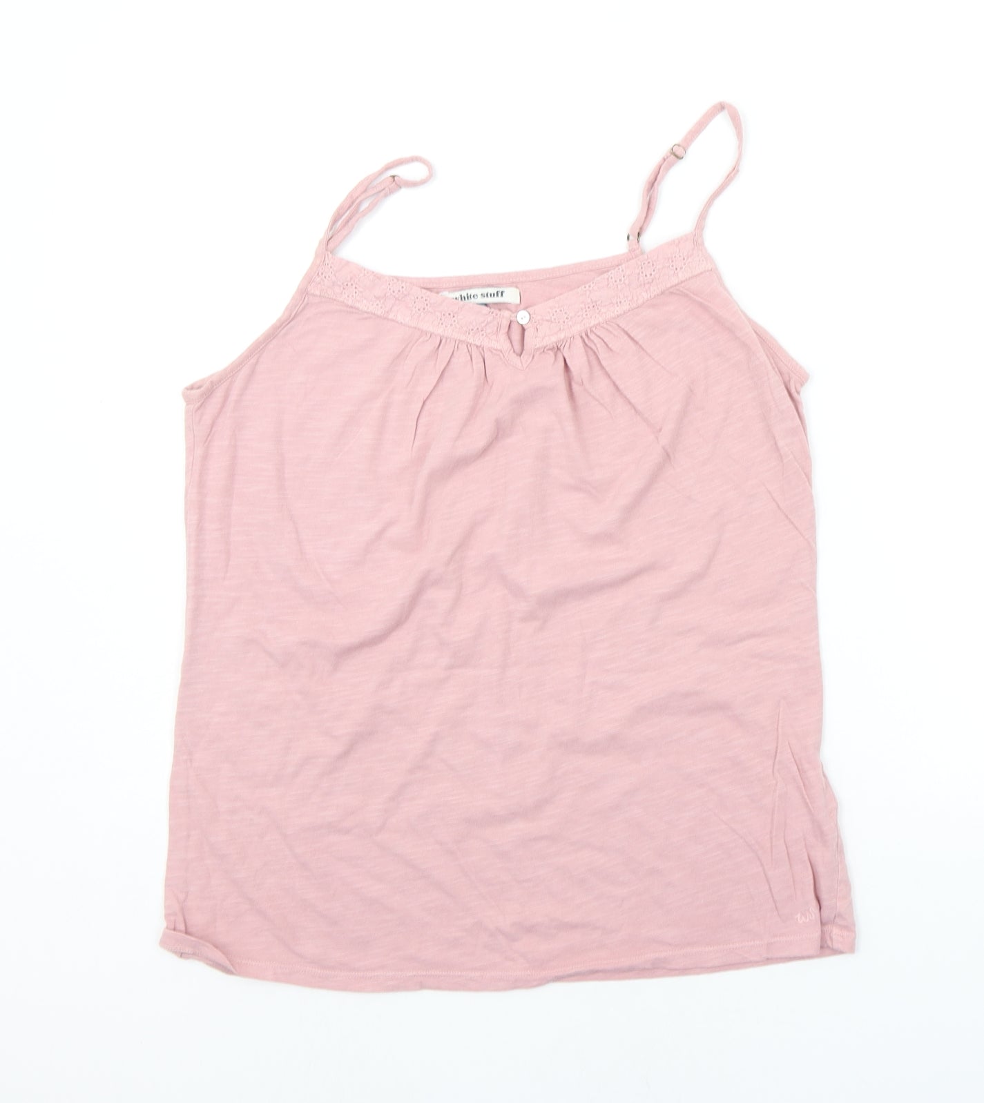 White Stuff Womens Pink   Basic Tank Size 12