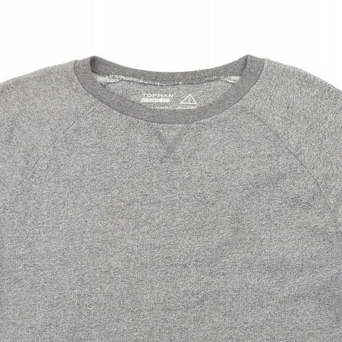 Topman Mens Grey   Pullover Jumper Size S