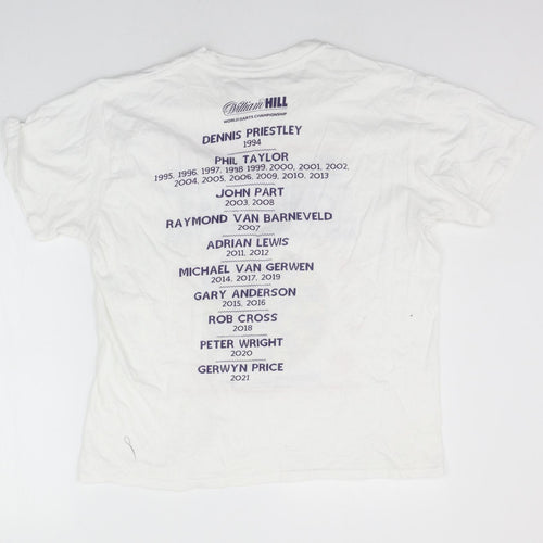 Casual classics Womens White   Basic T-Shirt Size L  - Christams