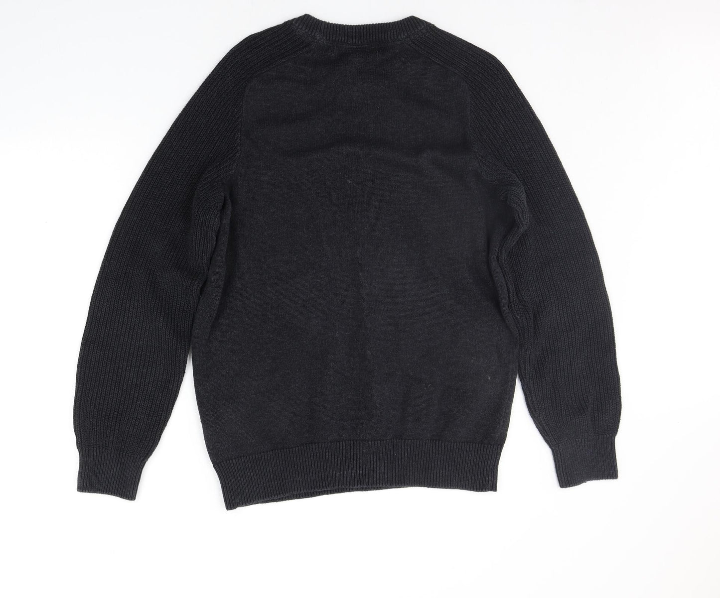 H&M Mens Black   Pullover Jumper Size M