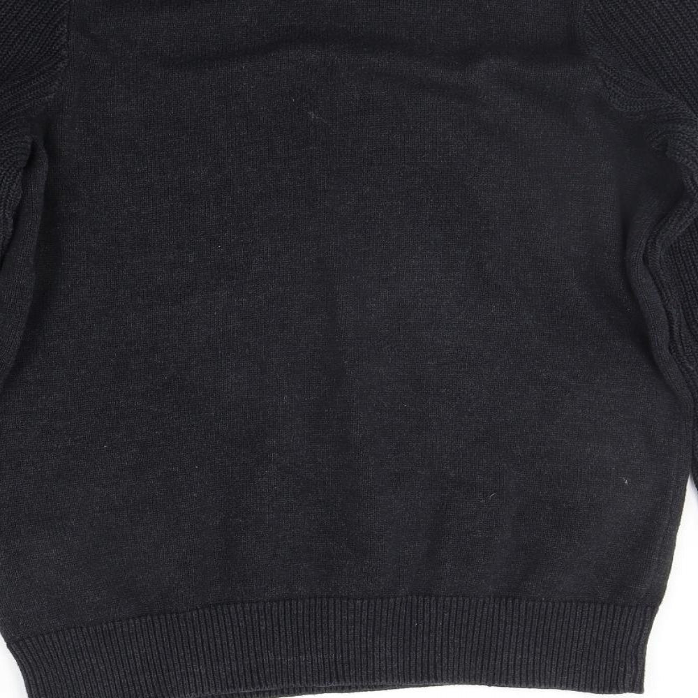 H&M Mens Black   Pullover Jumper Size M