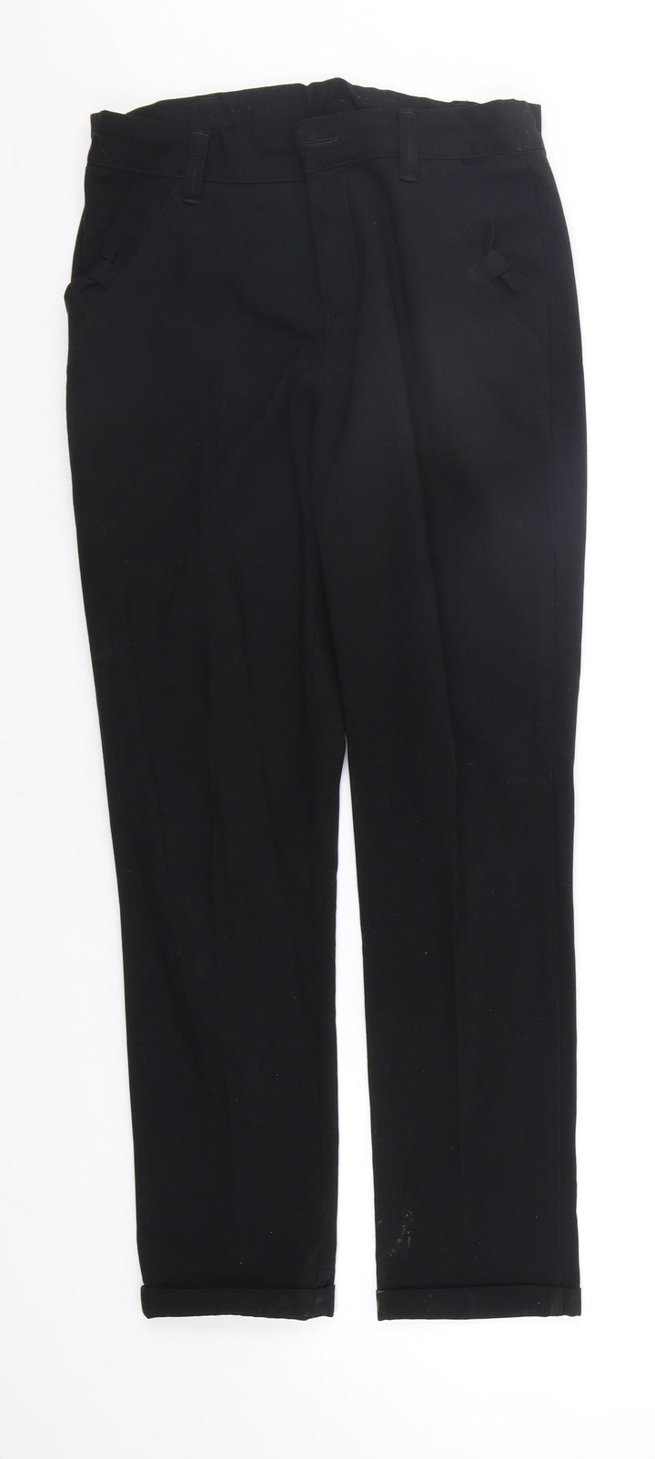 school wear Boys Black Chino Trousers Size 13 Years